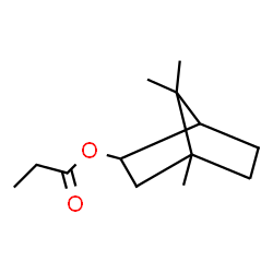 ChemSpider 2D Image | 4,7,7-Trimethylbicyclo[2.2.1]hept-2-yl propionate | C13H22O2