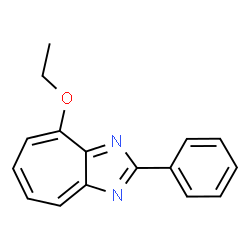 ChemSpider 2D Image | 4-Ethoxy-2-phenylcyclohepta[d]imidazole | C16H14N2O