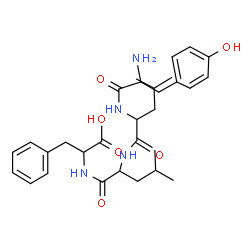 ChemSpider 2D Image | Tyr-leu-leu-phe | C30H42N4O6