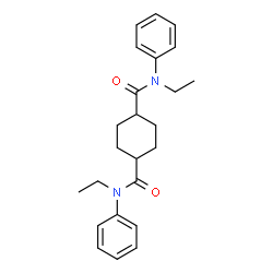 ChemSpider 2D Image | N,N'-Diethyl-N,N'-diphenyl-1,4-cyclohexanedicarboxamide | C24H30N2O2