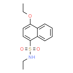 ChemSpider 2D Image | 4-Ethoxy-N-ethyl-1-naphthalenesulfonamide | C14H17NO3S