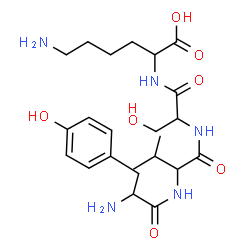 ChemSpider 2D Image | tyr-val-ser-lys | C23H37N5O7