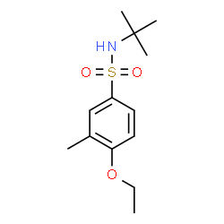 ChemSpider 2D Image | N-tert-Butyl-4-ethoxy-3-methylbenzenesulfonamide | C13H21NO3S