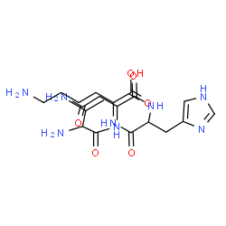 ChemSpider 2D Image | val-asn-his-lys | C21H36N8O6