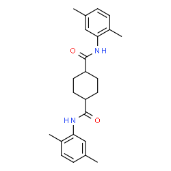 ChemSpider 2D Image | N,N'-Bis(2,5-dimethylphenyl)-1,4-cyclohexanedicarboxamide | C24H30N2O2