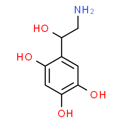 ChemSpider 2D Image | 5-(2-Amino-1-hydroxyethyl)-1,2,4-benzenetriol | C8H11NO4