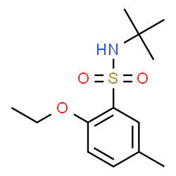 ChemSpider 2D Image | N-tert-Butyl-2-ethoxy-5-methylbenzenesulfonamide | C13H21NO3S