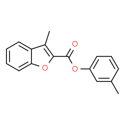 ChemSpider 2D Image | 3-Methylphenyl 3-methyl-1-benzofuran-2-carboxylate | C17H14O3