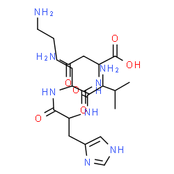 ChemSpider 2D Image | val-his-lys-asn | C21H36N8O6