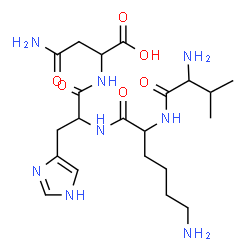 ChemSpider 2D Image | val-lys-his-asn | C21H36N8O6