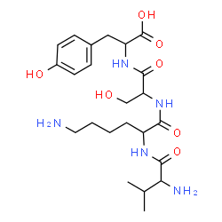 ChemSpider 2D Image | val-lys-ser-tyr | C23H37N5O7