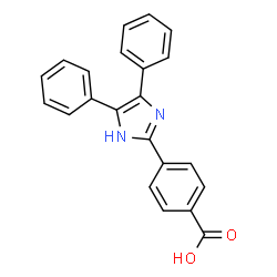 ChemSpider 2D Image | 4-(4,5-Diphenyl-1H-imidazol-2-yl)benzoic acid | C22H16N2O2