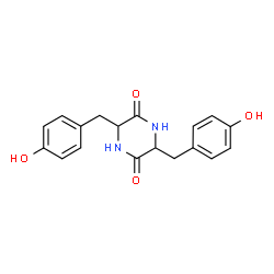 ChemSpider 2D Image | cyclo(tyrosyl-tyrosyl) | C18H18N2O4