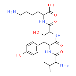ChemSpider 2D Image | val-tyr-ser-lys | C23H37N5O7