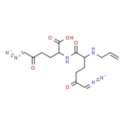ChemSpider 2D Image | N-Allyl-6-diazo-5-oxonorleucyl-6-diazo-5-oxonorleucine | C15H20N6O5