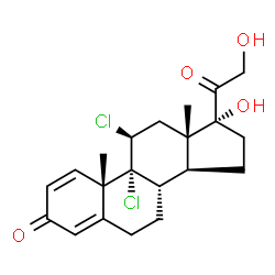 ChemSpider 2D Image | dichlorisone | C21H26Cl2O4