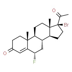 ChemSpider 2D Image | Haloprogesterone | C21H28BrFO2