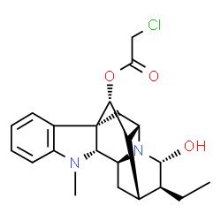 ChemSpider 2D Image | 17-Chloroacetylajmaline | C22H27ClN2O3