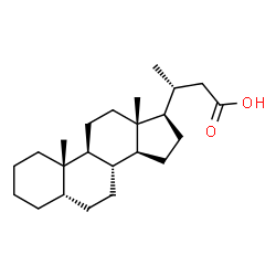 ChemSpider 2D Image | Norcholanic acid | C23H38O2