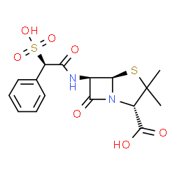 ChemSpider 2D Image | sulbenicillin | C16H18N2O7S2