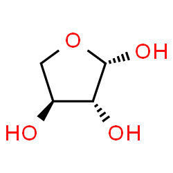 ChemSpider 2D Image | beta-L-threofuranose | C4H8O4