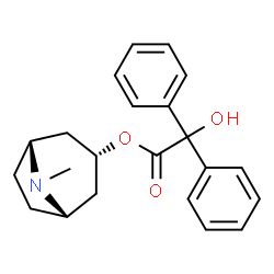 ChemSpider 2D Image | Benzilic Acid 3a-tropanyl ester | C22H25NO3