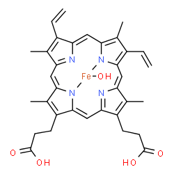 ChemSpider 2D Image | Hematin | C34H33FeN4O5