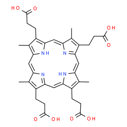 ChemSpider 2D Image | Coproporphyrin III | C36H38N4O8