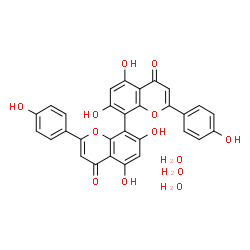 ChemSpider 2D Image | Cupressulavone trihydrate | C30H24O13