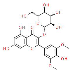 ChemSpider 2D Image | Syringetin-3-glucoside | C23H24O13