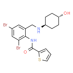 ChemSpider 2D Image | neltenexine | C18H20Br2N2O2S