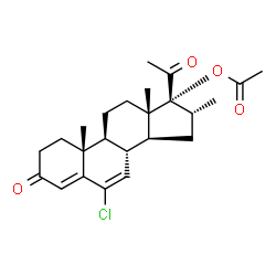 ChemSpider 2D Image | clomegestone acetate | C24H31ClO4