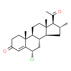 ChemSpider 2D Image | Clometherone | C22H31ClO2