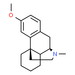 ChemSpider 2D Image | 3-Methoxy-17-methylmorphinan | C18H25NO
