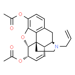 ChemSpider 2D Image | Diacetylnalorphine | C23H25NO5