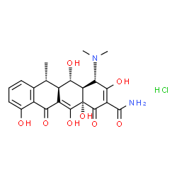 ChemSpider 2D Image | doxycycline hydrochloride | C22H25ClN2O8