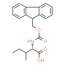 ChemSpider 2D Image | N-(9-Fluorenylmethoxycarbonyl)-L-isoleucine | C21H23NO4