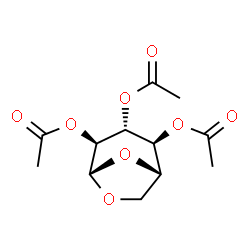 ChemSpider 2D Image | 1,6-Anhydro-b-D-glucose 2,3,4-triacetate | C12H16O8