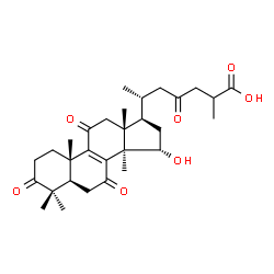 ChemSpider 2D Image | Ganoderic acid J | C30H42O7