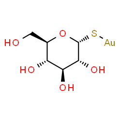 ChemSpider 2D Image | aurothioglucose | C6H11AuO5S
