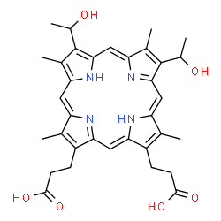 ChemSpider 2D Image | Hematoporphyrin | C34H38N4O6