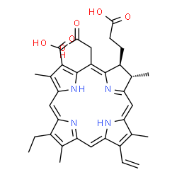 ChemSpider 2D Image | chlorin e6 | C34H36N4O6