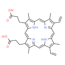 ChemSpider 2D Image | Protoporphyrin IX | C34H34N4O4