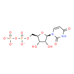 ChemSpider 2D Image | uridine 5'-pyrophosphate | C9H11N2O12P2