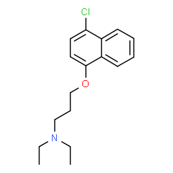 ChemSpider 2D Image | 3-[(4-Chloro-1-naphthyl)oxy]-N,N-diethyl-1-propanamine | C17H22ClNO