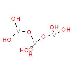 ChemSpider 2D Image | Vanadium(3+) hydroxide dihydroxy(dioxido)vanadium (2:4:1) | H6O8V3