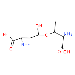 ChemSpider 2D Image | O-[(1R,3S)-3-Amino-3-carboxy-1-hydroxypropyl]-L-threonine | C8H16N2O6