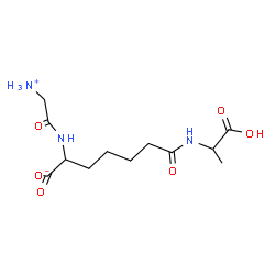 ChemSpider 2D Image | GLYCYL-L-ALPHA-AMINO-EPSILON-PIMELYL-D-ALANINE | C12H21N3O6