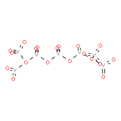 ChemSpider 2D Image | [dioxovanadio-[[[[dioxovanadio(trioxovanadio)-$l^{3}-oxidanyl]-dioxo-vanadio]oxy-dioxo-vanadio]oxy-oxo-vanadio]-$l^{3}-oxidanyl]-trioxo-vanadium | O19V7