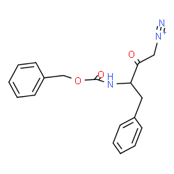 ChemSpider 2D Image | (3S)-3-{[(Benzyloxy)carbonyl]amino}-2-oxo-4-phenyl-1-butanediazonium | C18H18N3O3